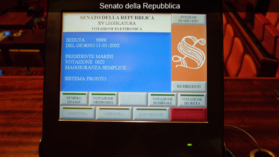 Console di Presidenza - Senato